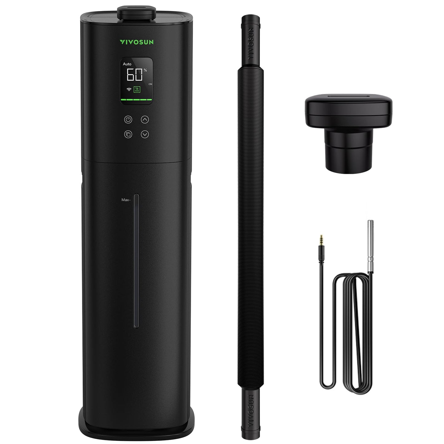 VIVOSUN AeroStream H09 Intelligent Wi-Fi Humidifier, 2.38 Gal / 9 L Humidifier with Temp & Humidity Probe, Smart Remote Control, Designed for Growers