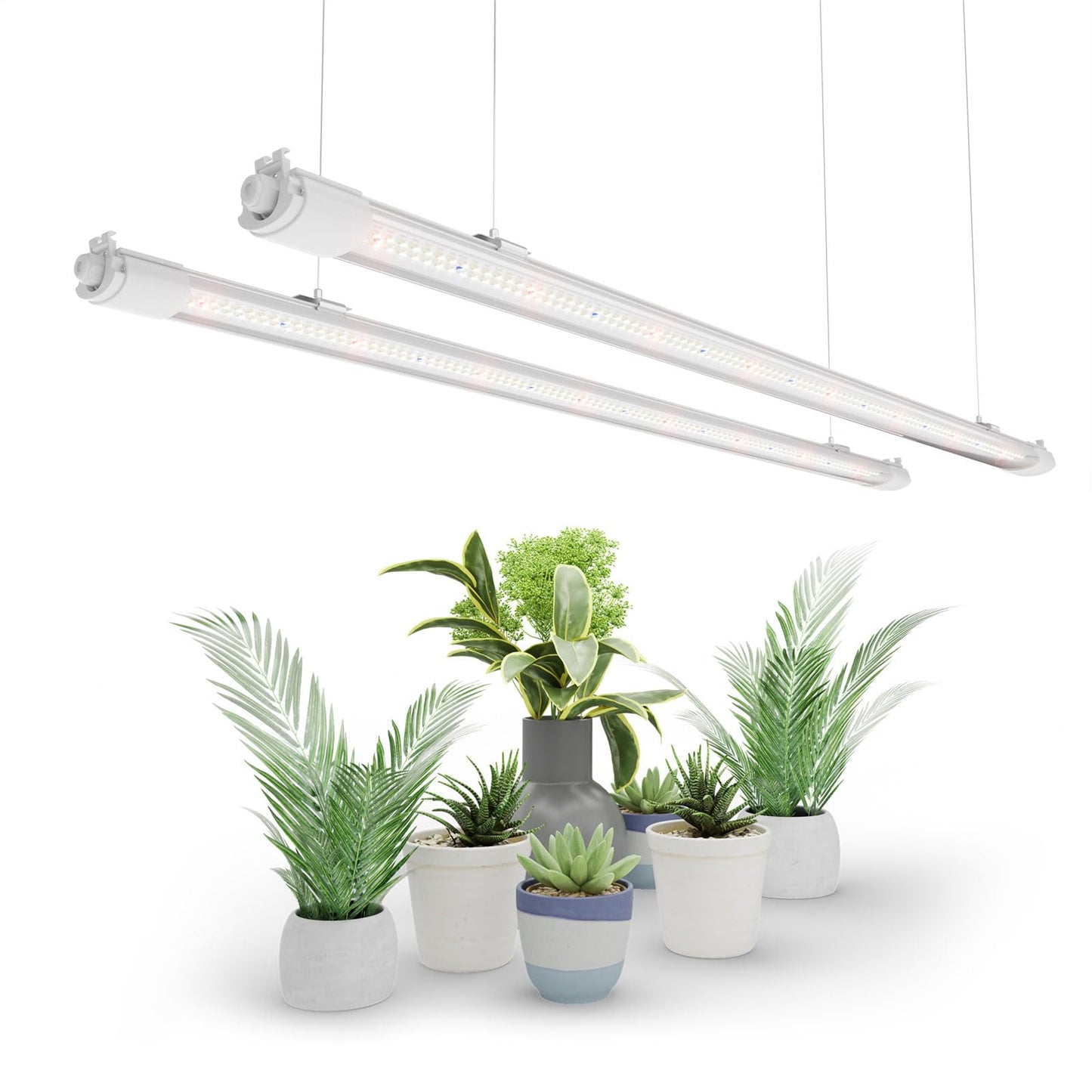 MARS HYDRO VG80, 4ft Led Grow Lights for Indoor Plants, 5000K Full Spectrum, 2x4 Coverage, IP65 Waterproof Linkable Under Canopy Plant Light Strip for Seedling Veg Flower (2x40W, 450W Equivalent)
