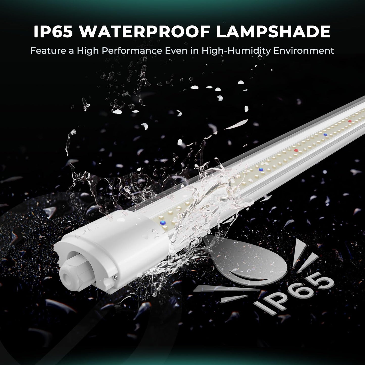 MARS HYDRO VG80, 4ft Led Grow Lights for Indoor Plants, 5000K Full Spectrum, 2x4 Coverage, IP65 Waterproof Linkable Under Canopy Plant Light Strip for Seedling Veg Flower (2x40W, 450W Equivalent)